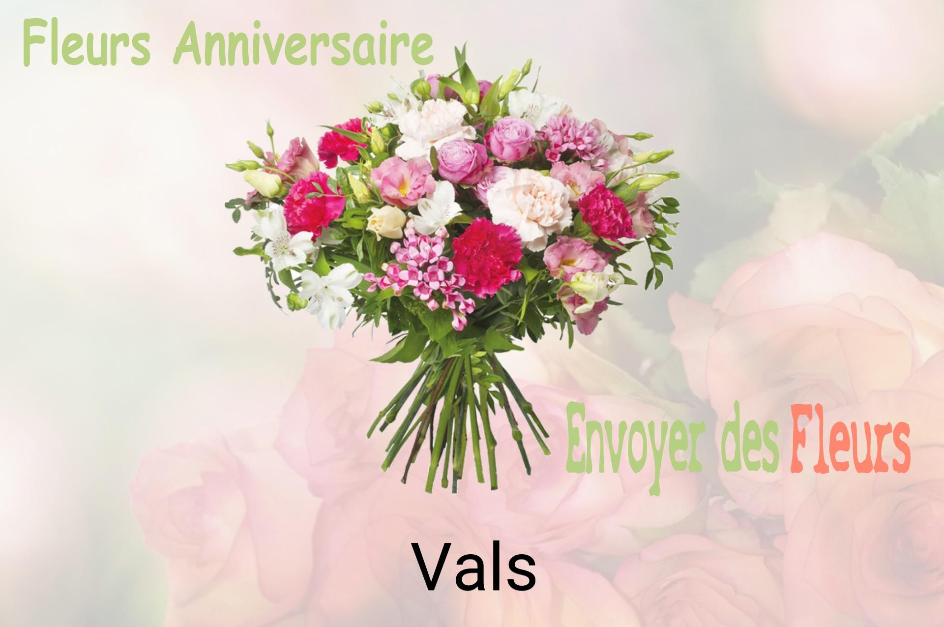Bouquet de fleurs d’anniversaire livré à Vals