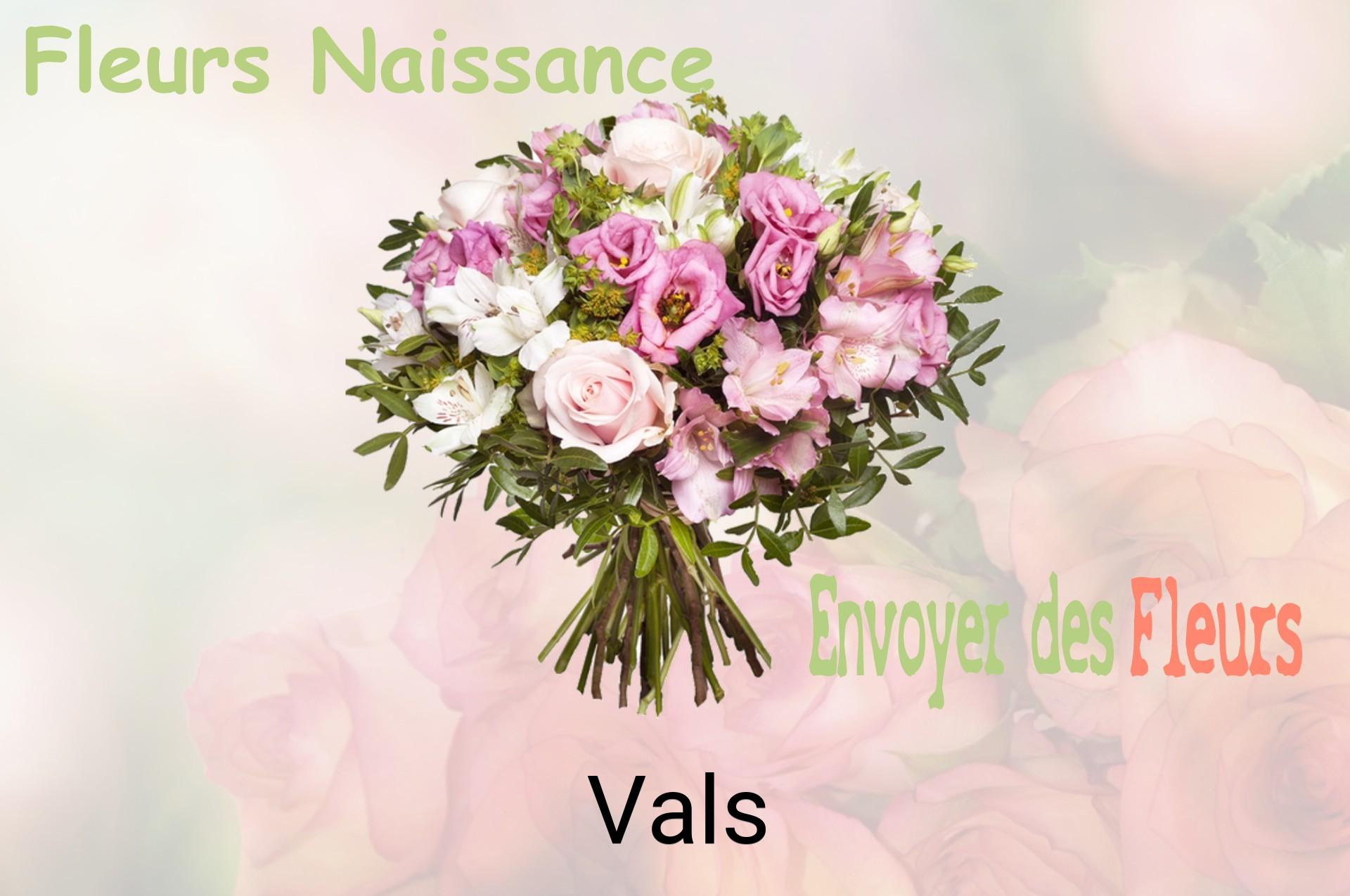 Bouquet de fleurs de naissance livré à Vals